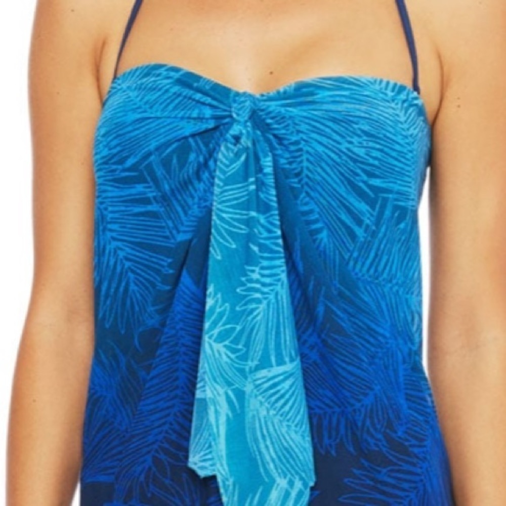 LAUREN Ralph Lauren Ombré Palm Flyaway Swimsuit - Picture 6 of 10